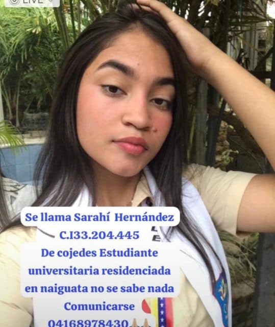 Foto de Sarahí