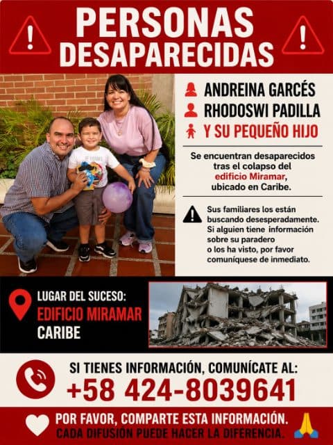 Foto de Andreina Garcés, esposo