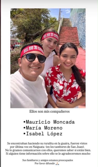 Foto de Mauricio Moncada, María