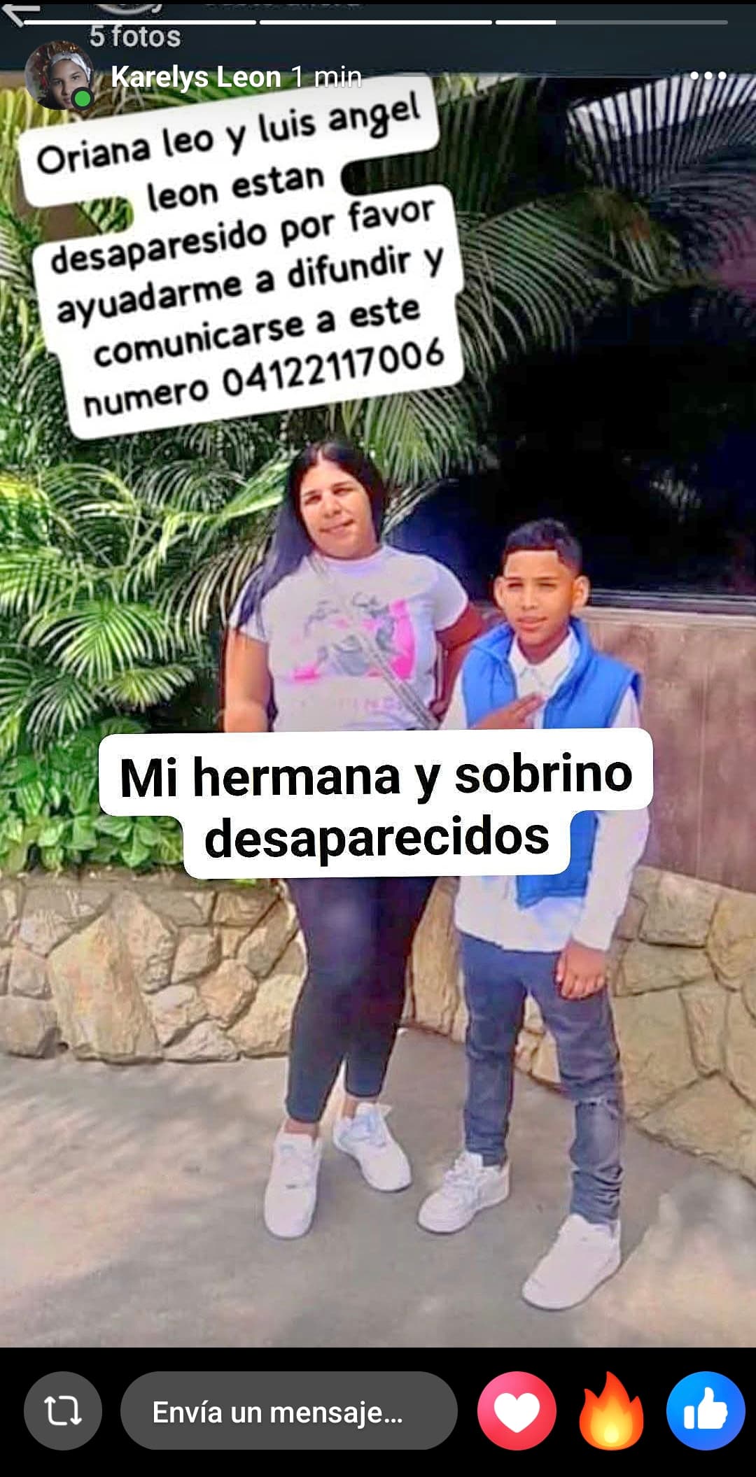 Foto de Oriana León y su