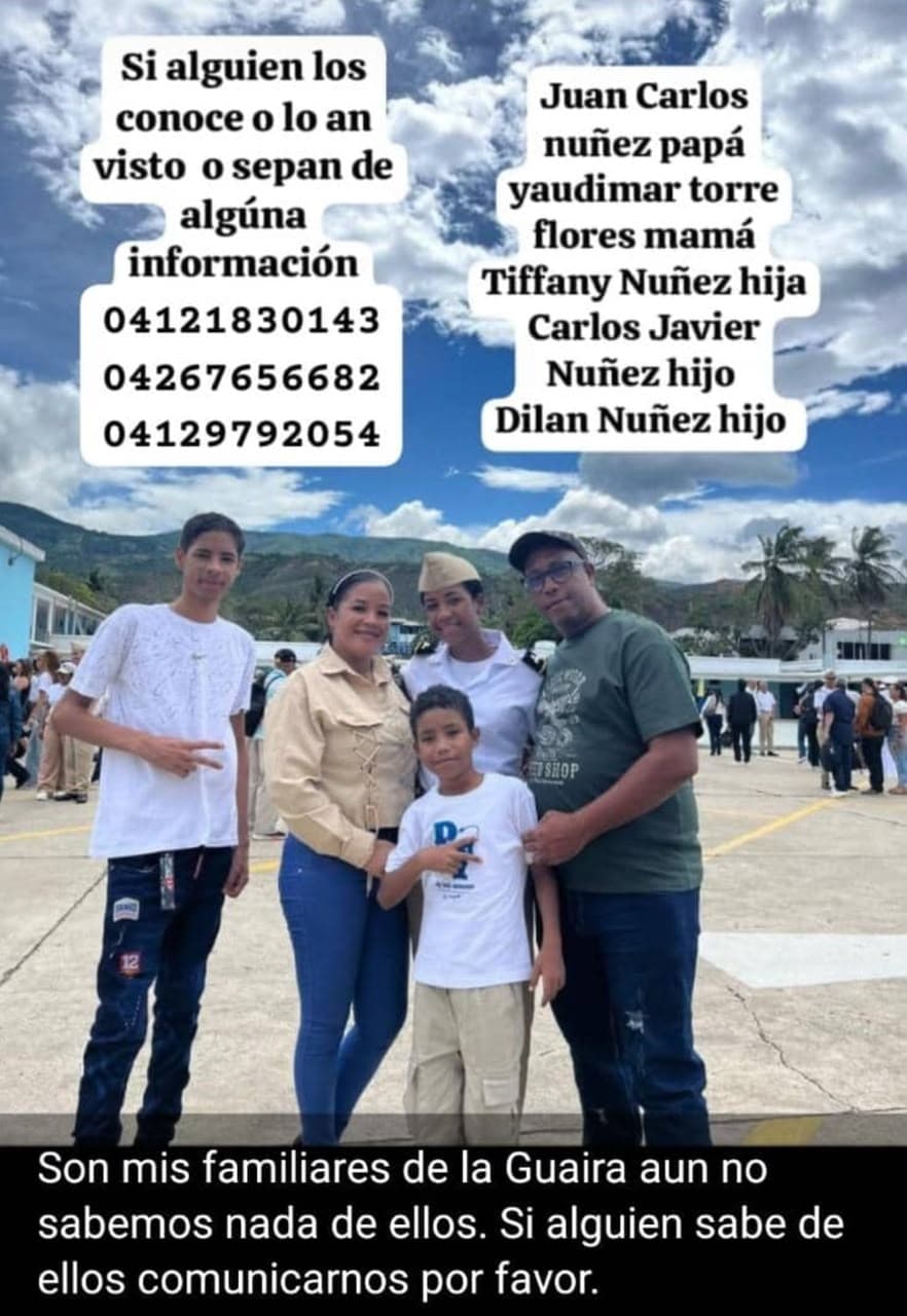 Foto de Juan Carlos nuñez papá yaudimar torre flores