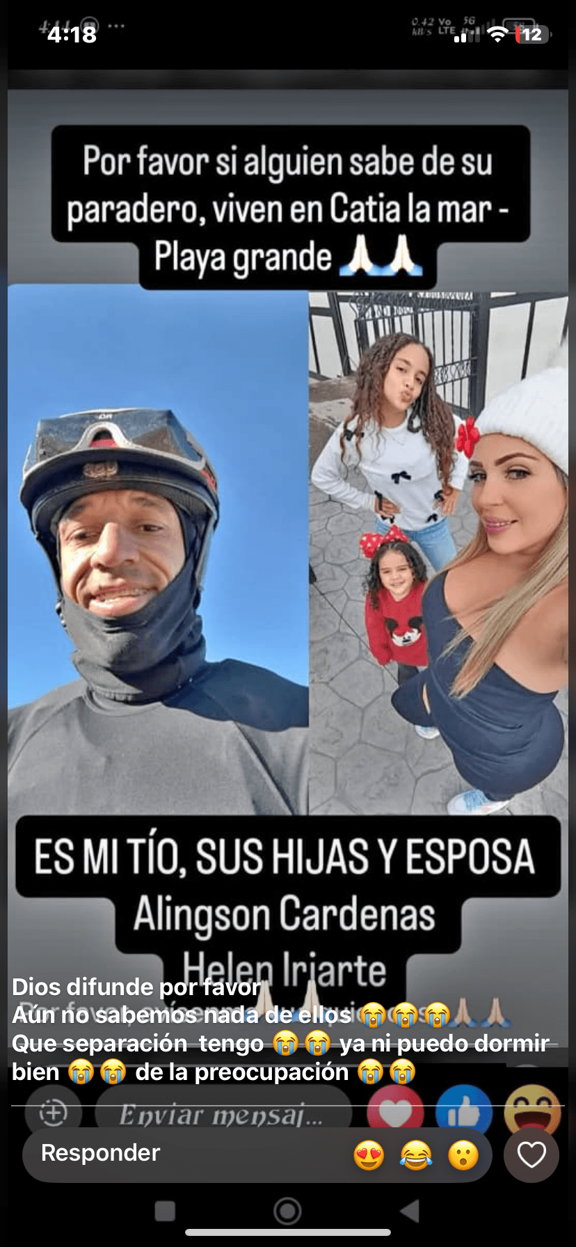 Foto de Alingson cárdenas y
