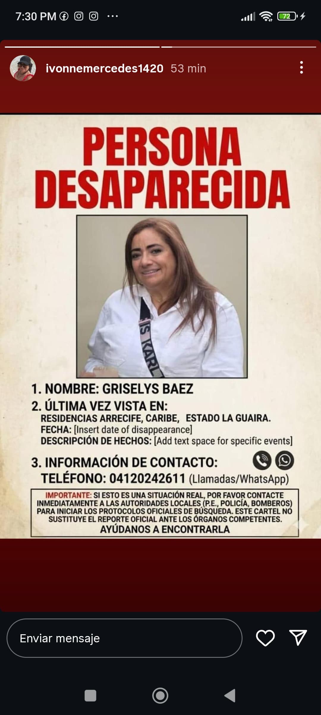 Foto de Griselys del Valle