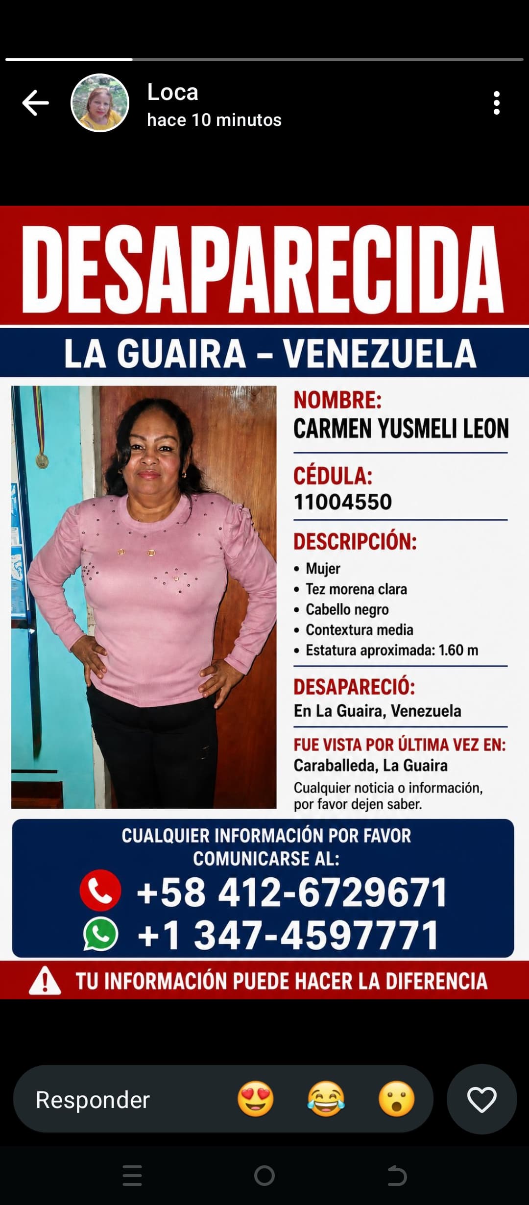 Foto de Carmen yusmely